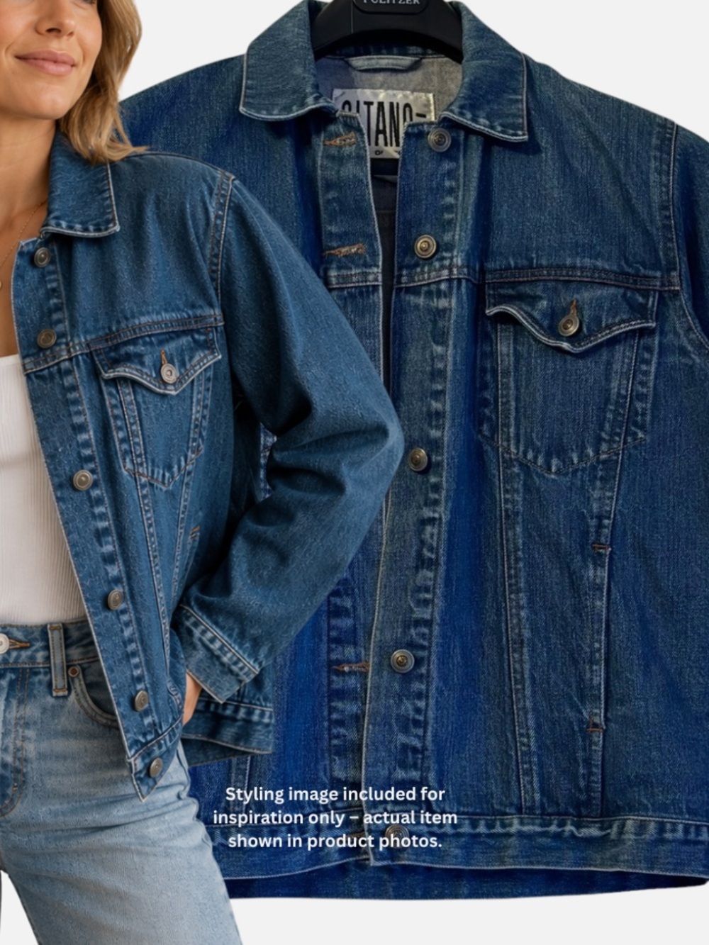 Vintage Blue Denim Jacket - Classic Trucker Style